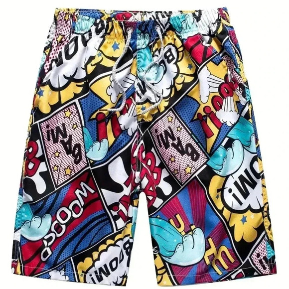 Men Graphic Pattern Shorts - Picture 1 of 5